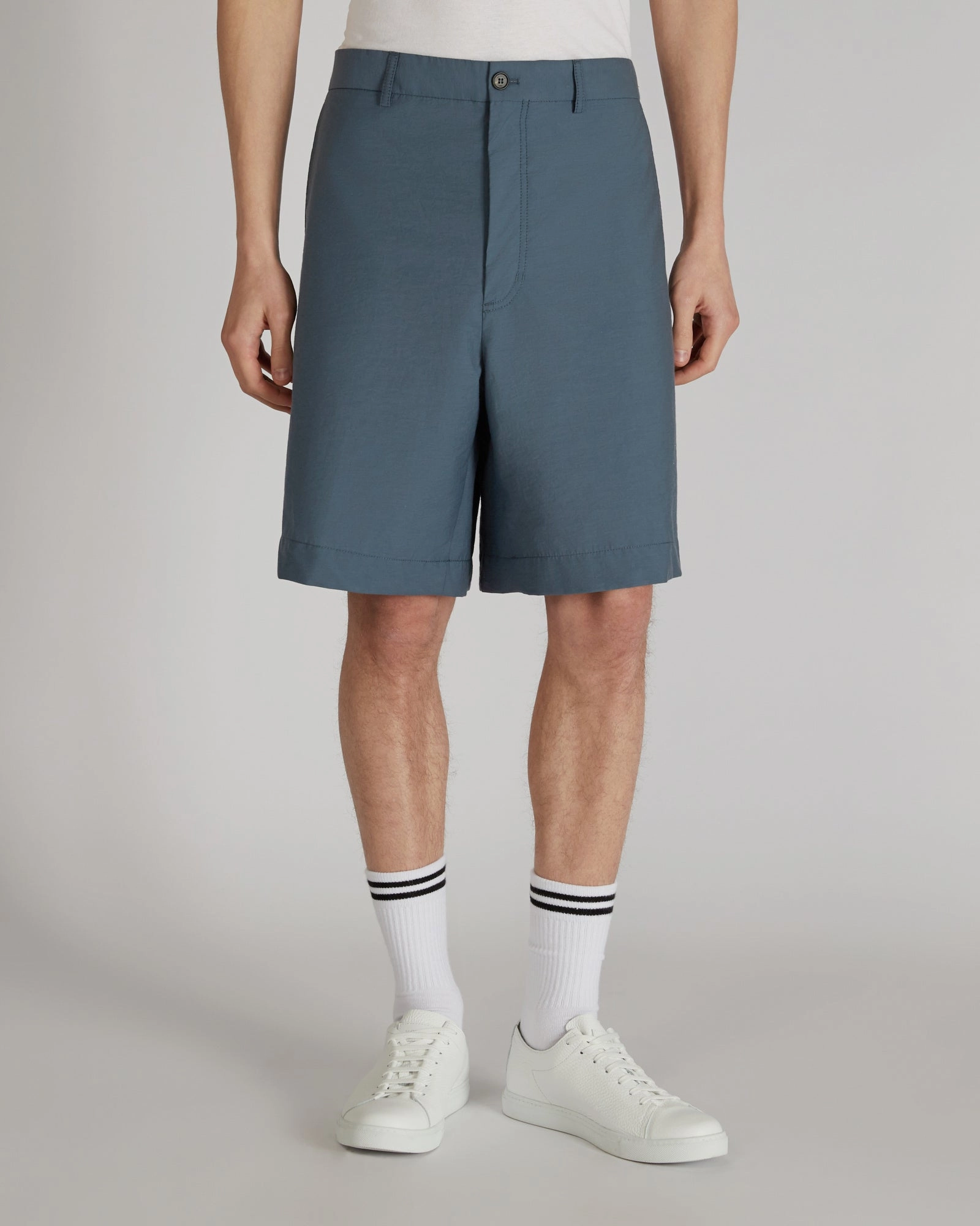 Warm Layer Relaxed fit cotton-nylon Bermuda shorts