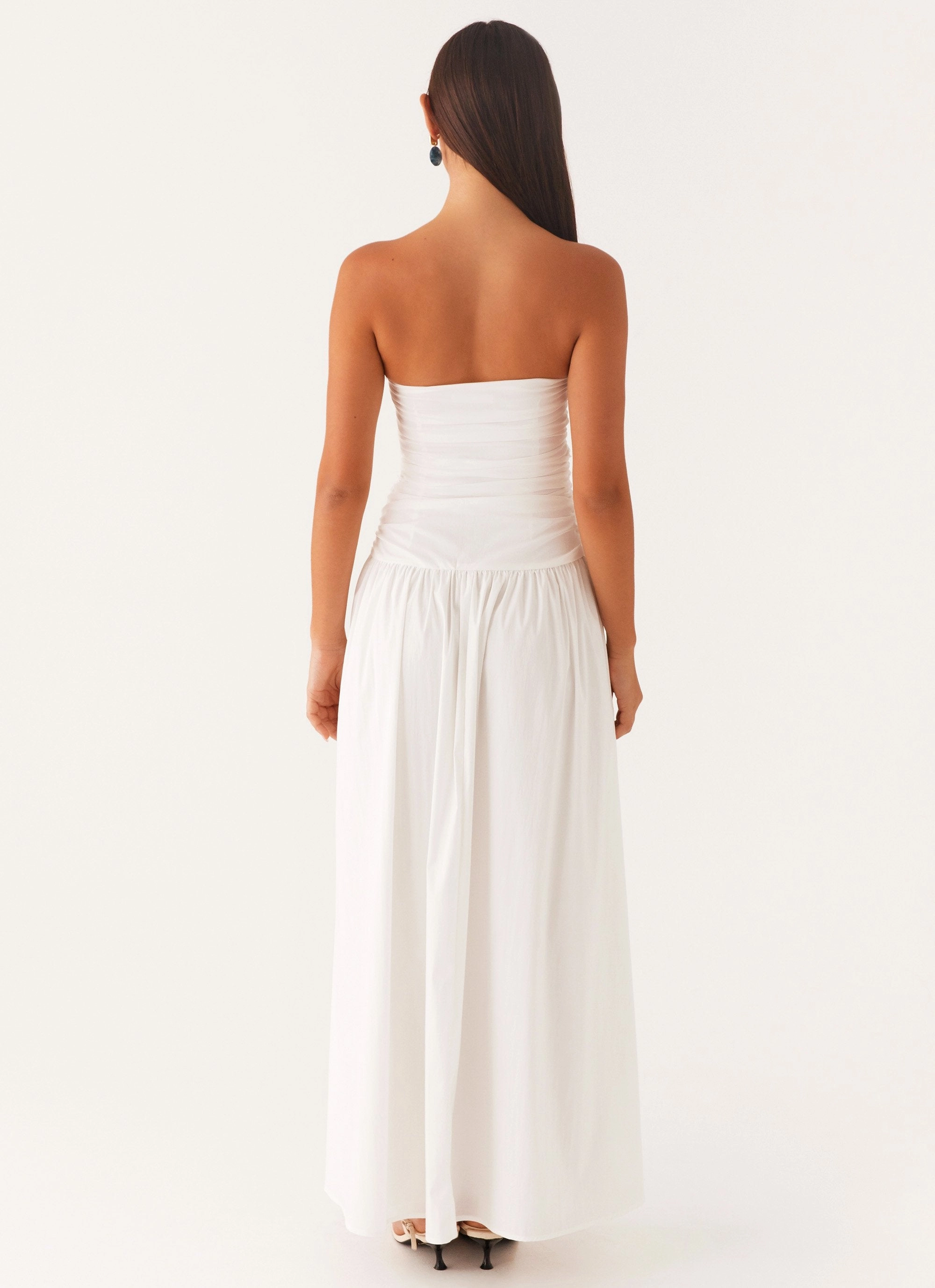 Carmel Maxi Dress - White Relaxed Look