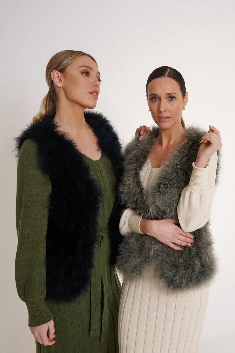 Birds of a Feather - BOAF68 Pixie Feather Vest Ergonomic Seams