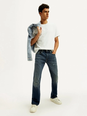 Selvedge Detailing True Comfort Men's Tinted 527 Dark Indigo Bootcut Fit Mid Rise Jeans