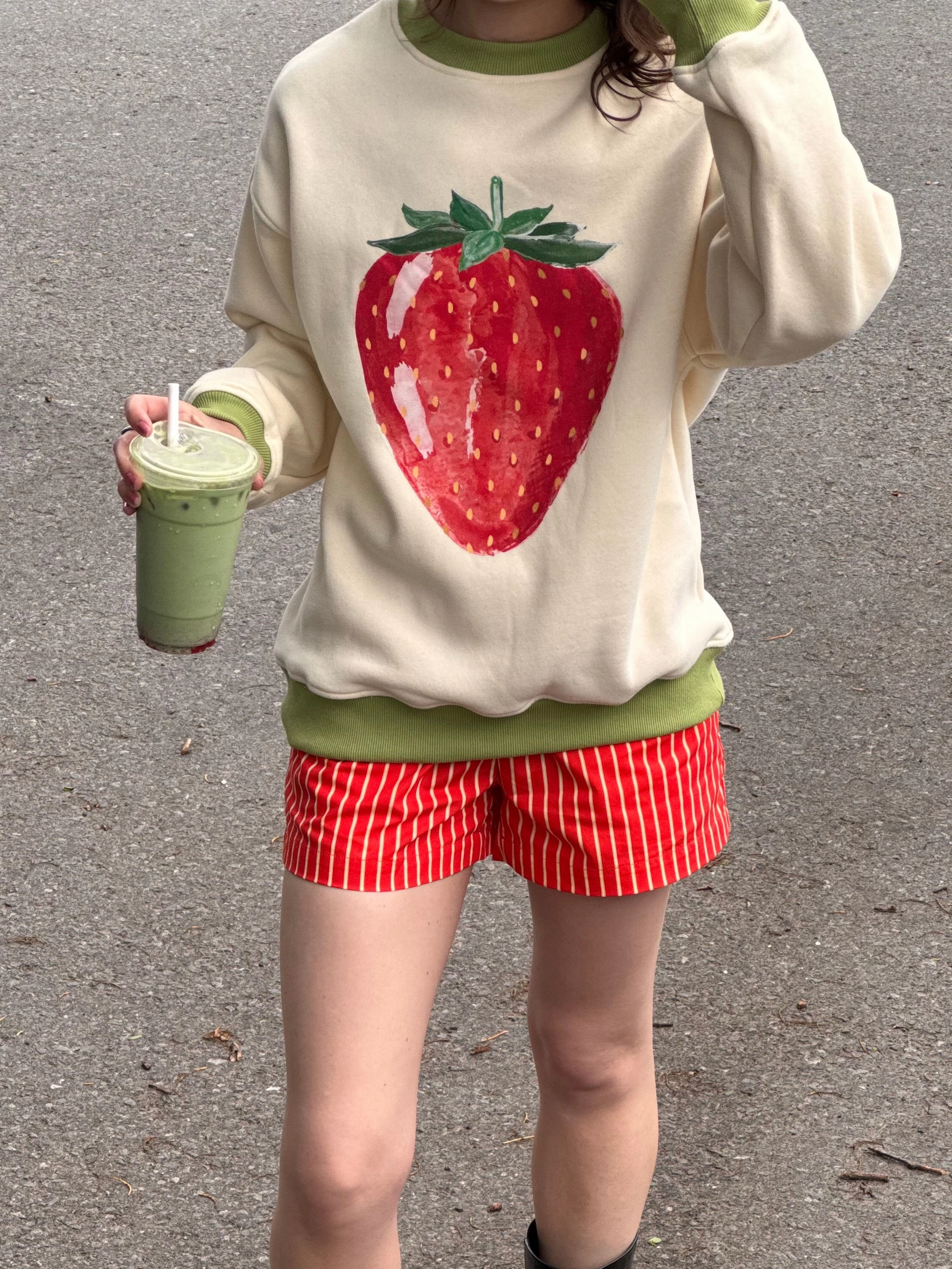 Lightweight Style STRAWBERRY Sweatshirt