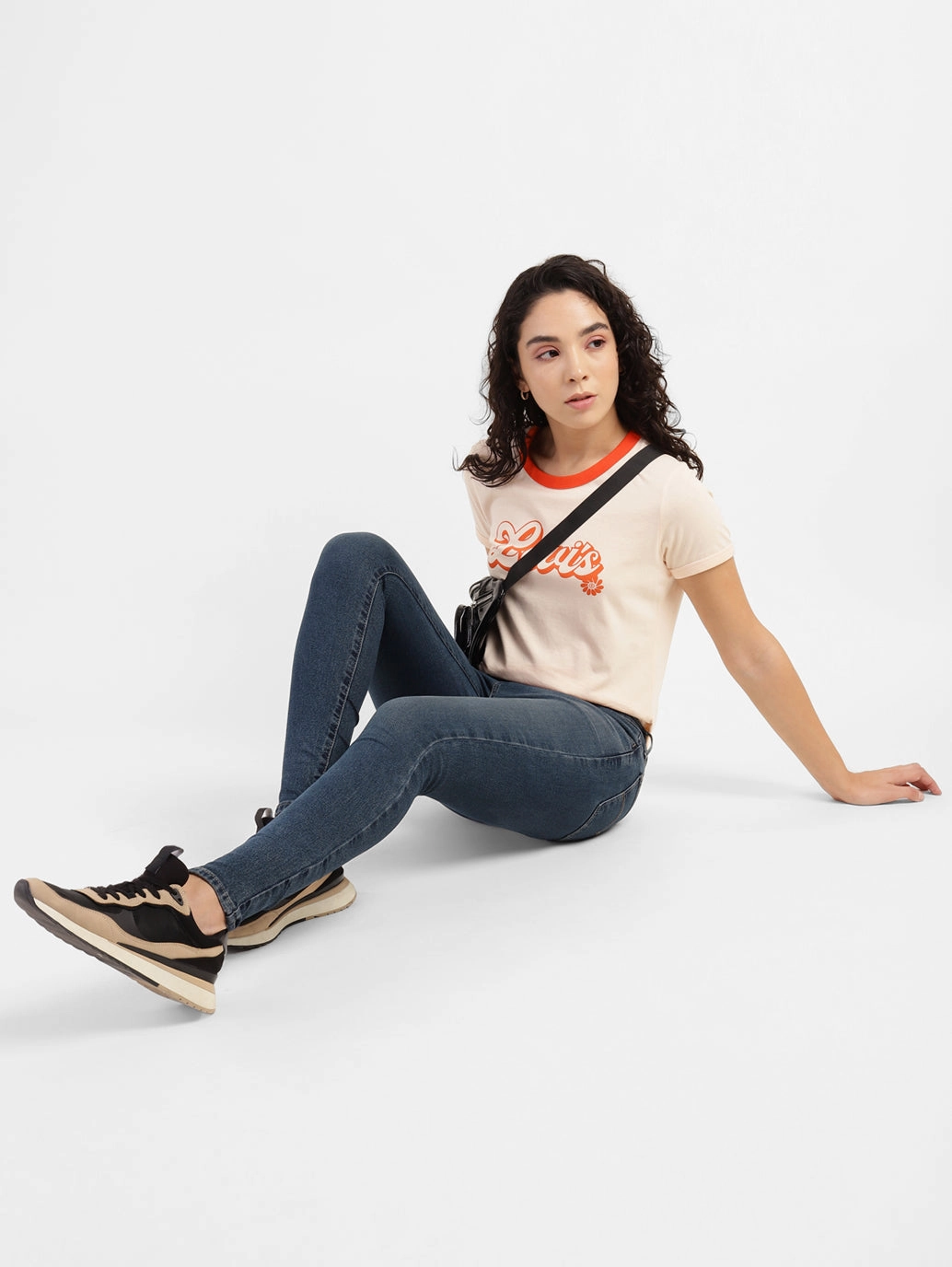 Women's 710 Blue Skinny Fit Mid Rise Jeans Clean Fashion Teen Outfit Night Out Party Look