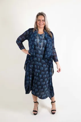 Alquema - AC2404-NR Collare Coat Adjustable Hem elastic waistband