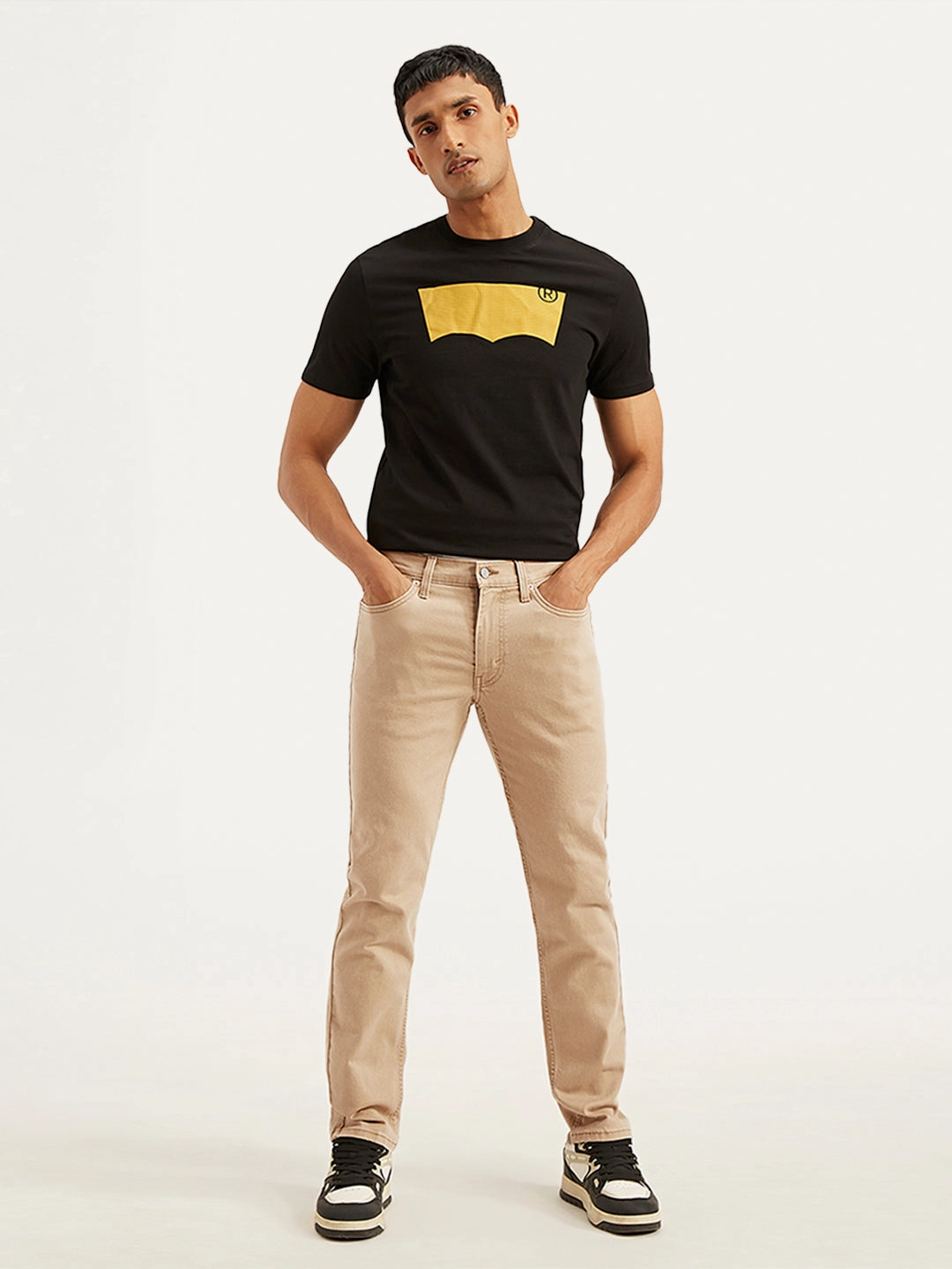 Casual Friday Urban Explorer Men's 511 Beige Slim Fit Mid Rise Jeans