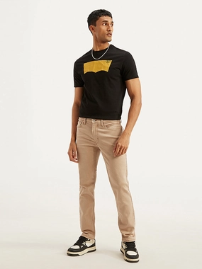 Vintage Lover Teen Outfit Sleek Design Men's 511 Beige Slim Fit Mid Rise Jeans