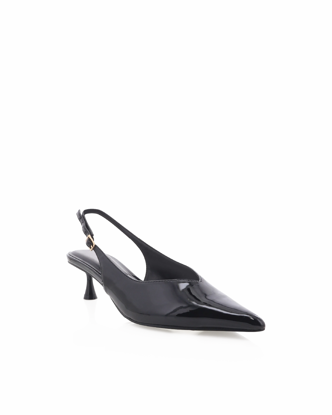 SELAH WIDE FIT - BLACK PATENT Pointed Heels