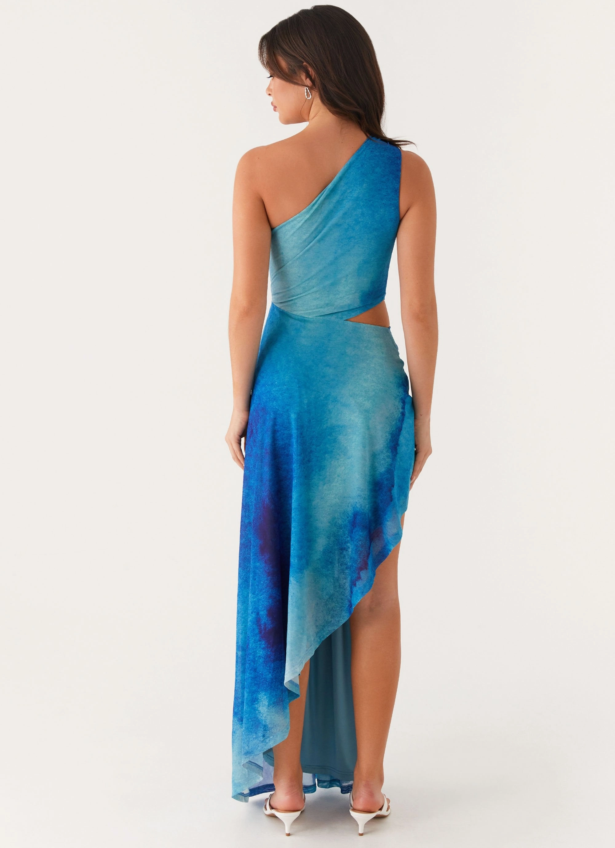 Blinded Maxi Dress - Blue Tie Dye Comfy Shape