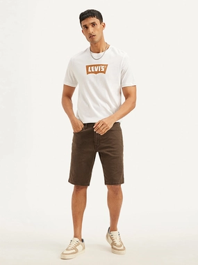 Men's Brown Tapered Shorts kids' style