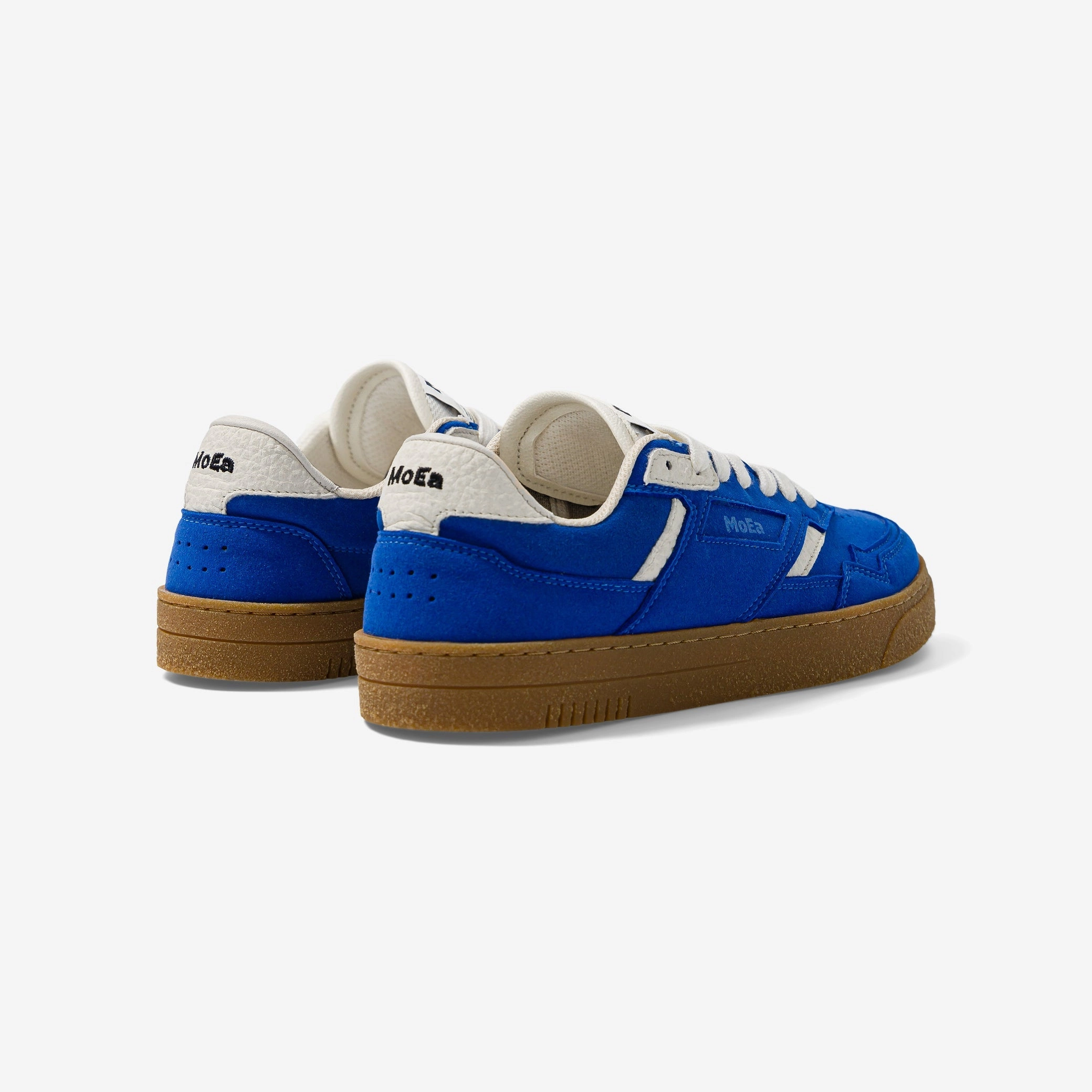GEN9 Sneaker in Mushroom Blue Suede from MoEa Responsive Support Adjustable Lace Closure