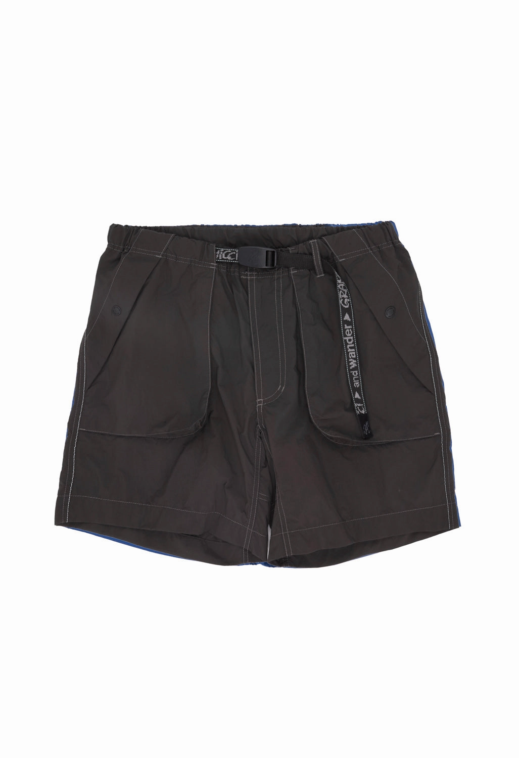 High-End Option Airy Feel Gramicci x And Wander Men's Brushed Nylon Shorts - Charcoal