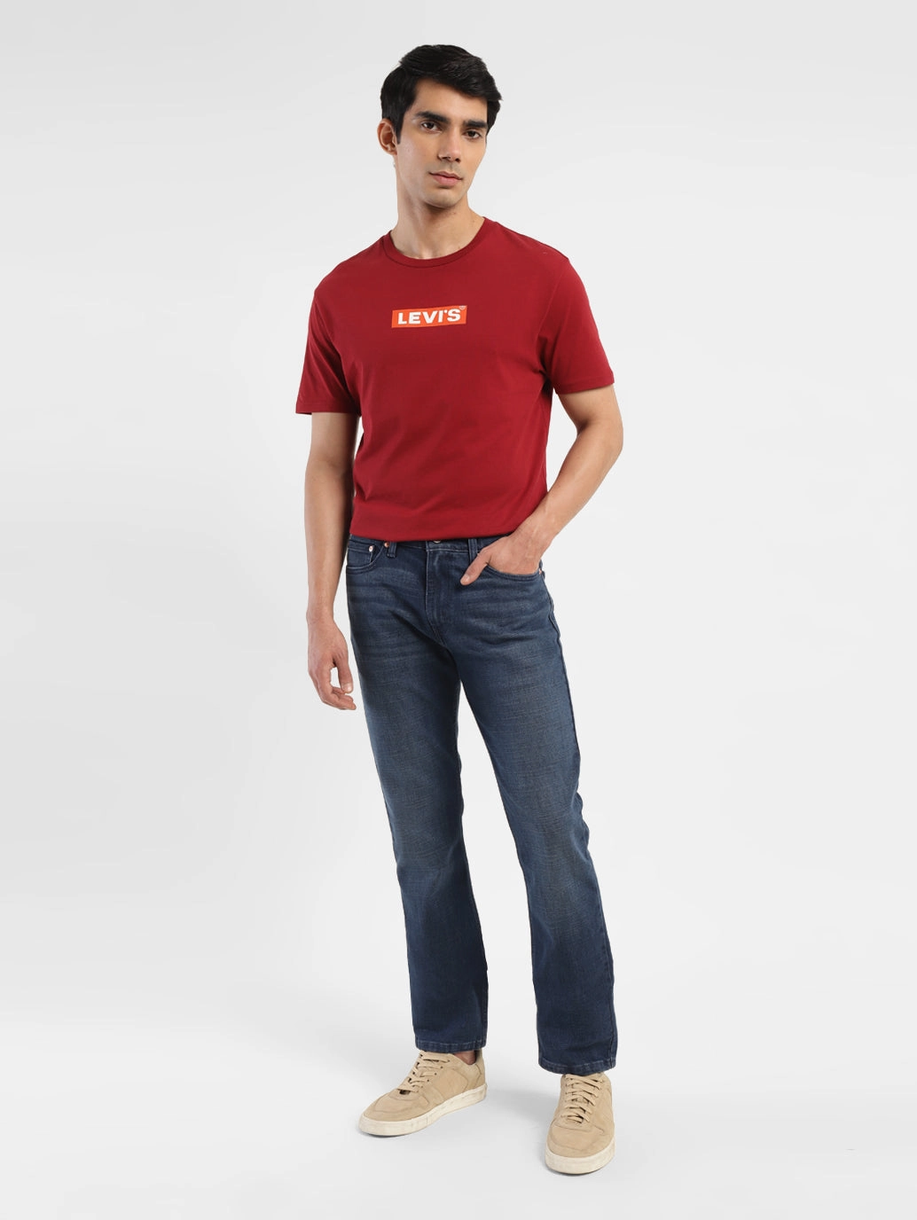 Casual Cool Men's 511 Blue Slim Fit Mid Rise Jeans