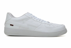 Synthetic Leather Blend Easy performance Paramount Low Top in White from King55