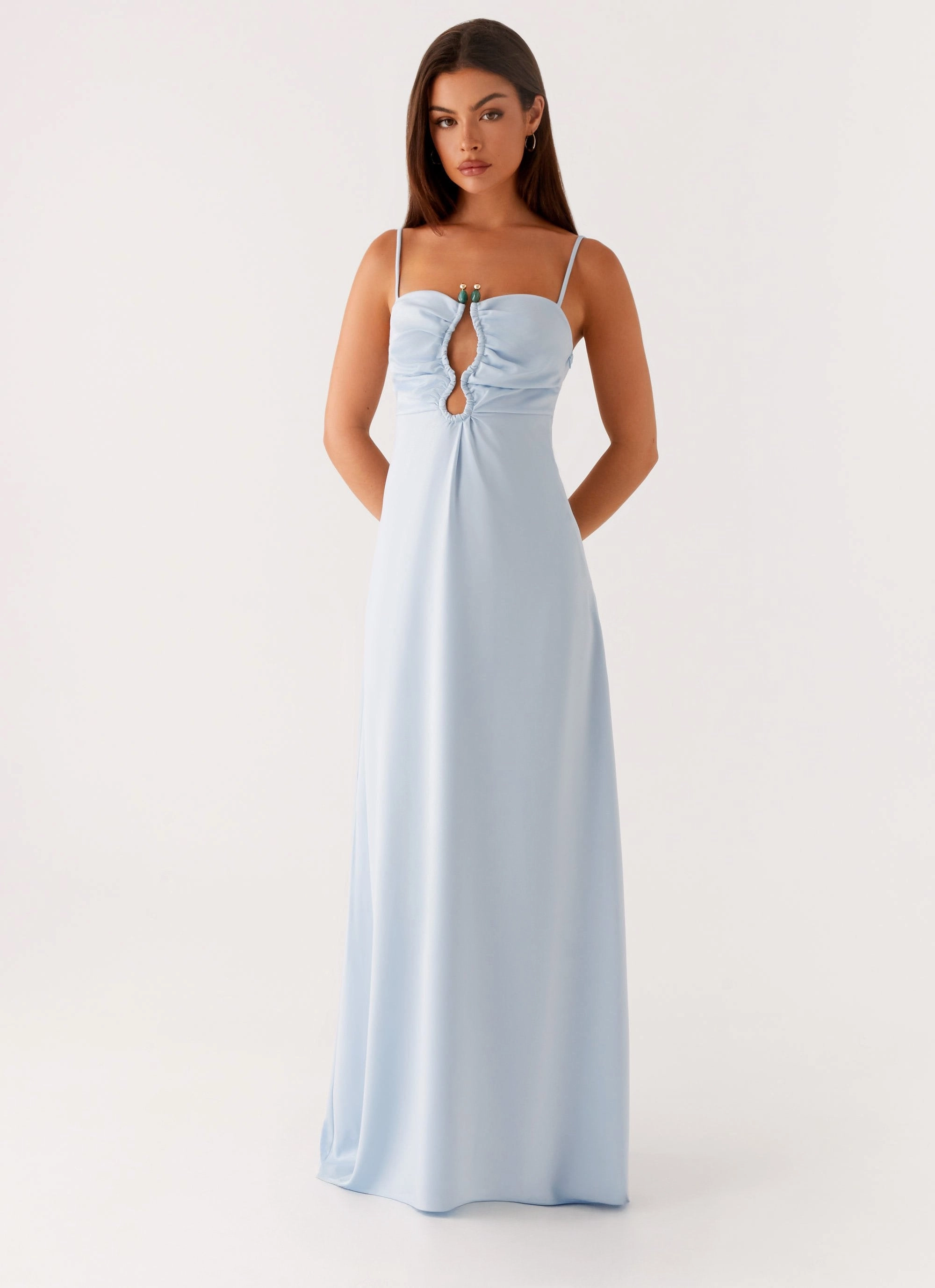 Zelda Maxi Dress - Blue Euro Ease Airy Touch