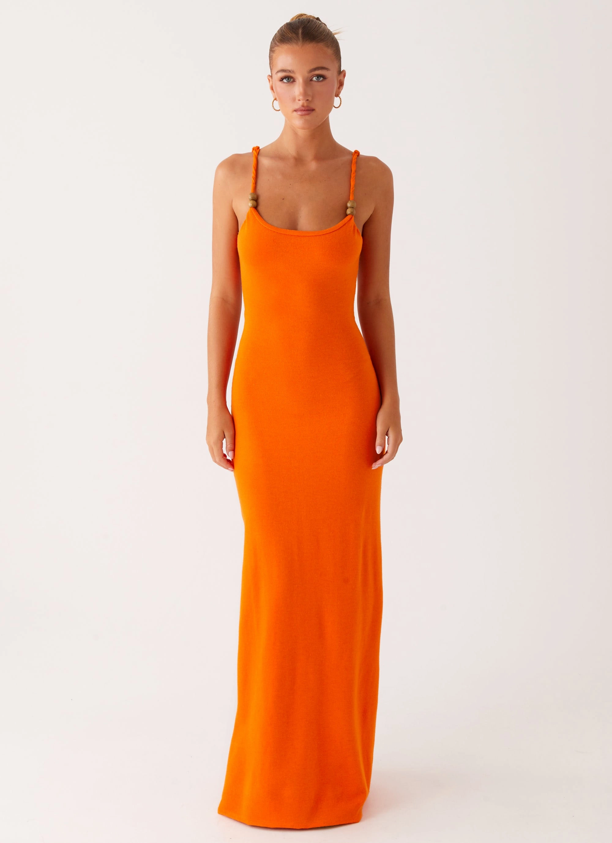City Ready Elaina Knit Maxi Dress - Orange