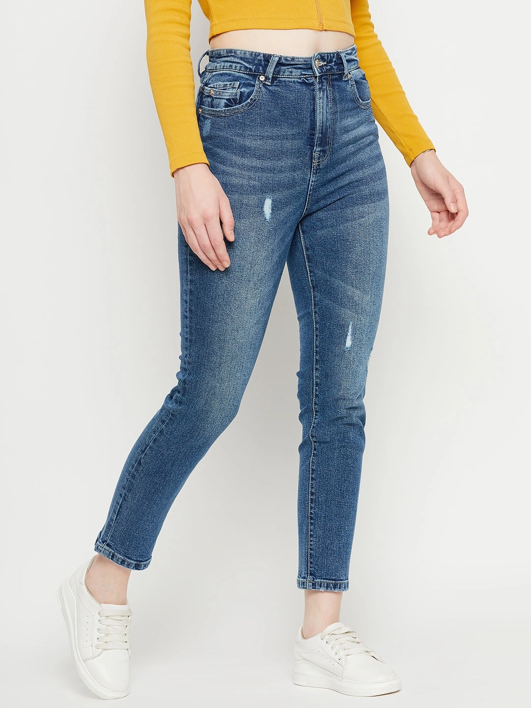 Madame Blue Denim Minimalist Traveler Gear Bold Look Basic Piece