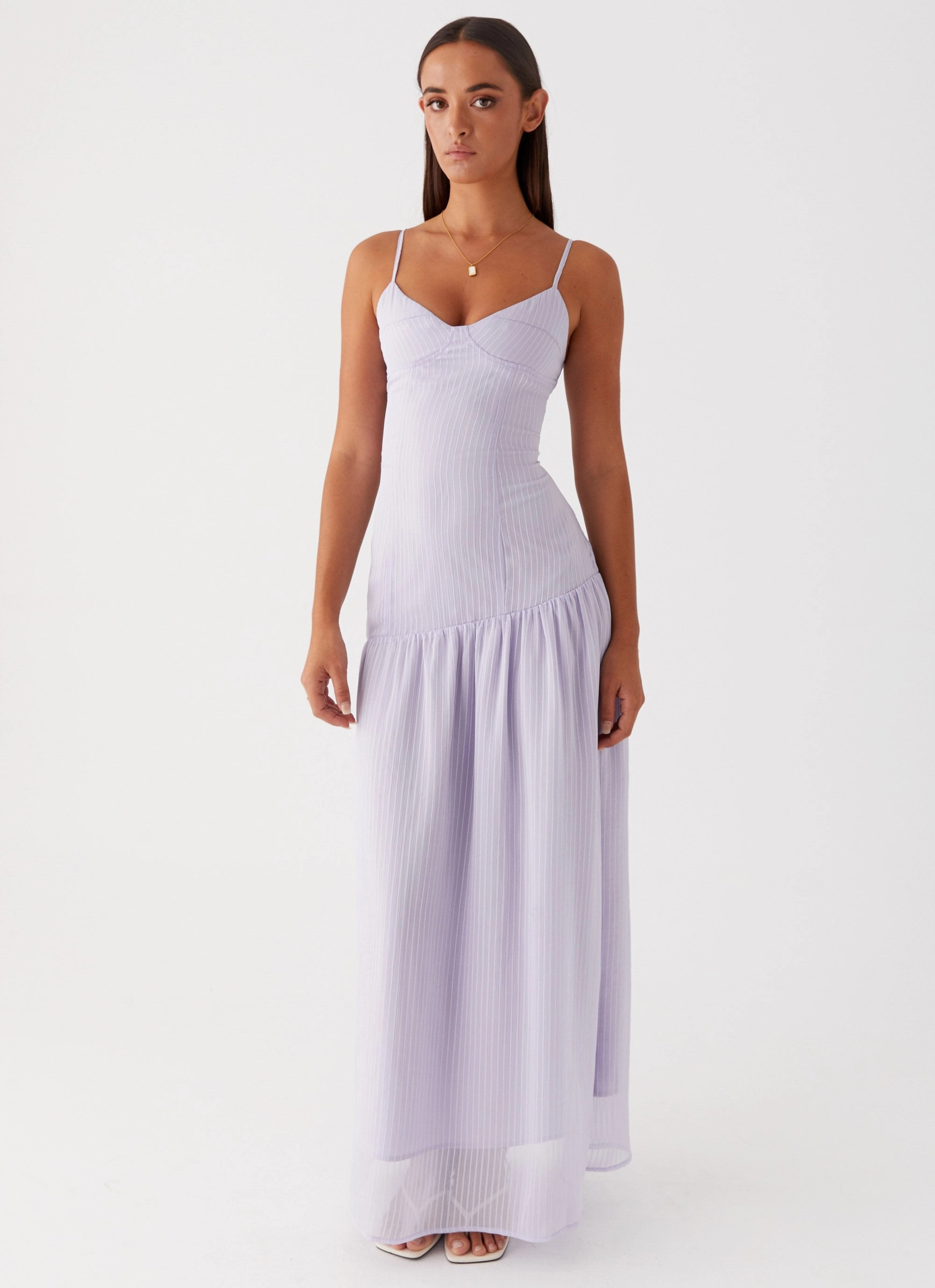 Shania Maxi Dress - Lavender Petite friendly Easy Look