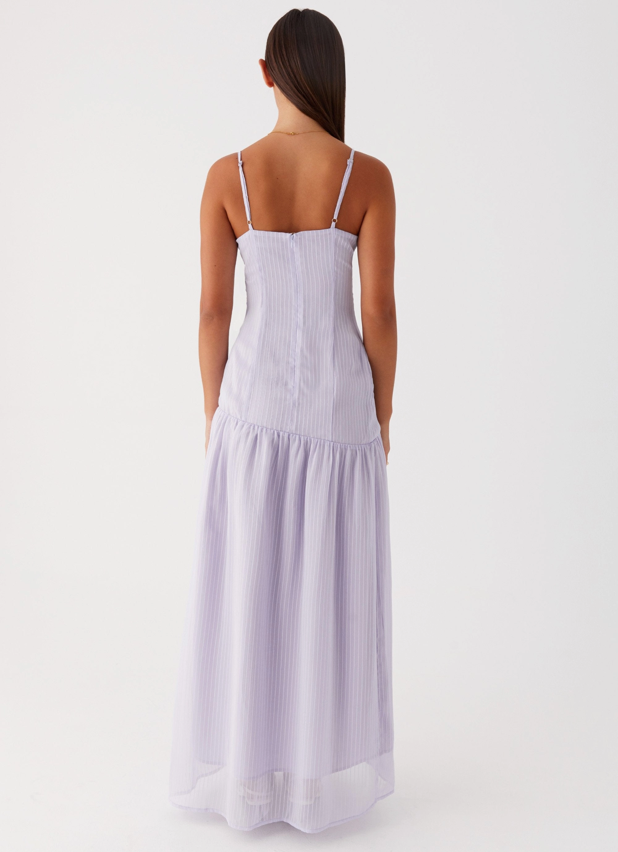 Shania Maxi Dress - Lavender Sophisticated Waist Fit Comfortable Style