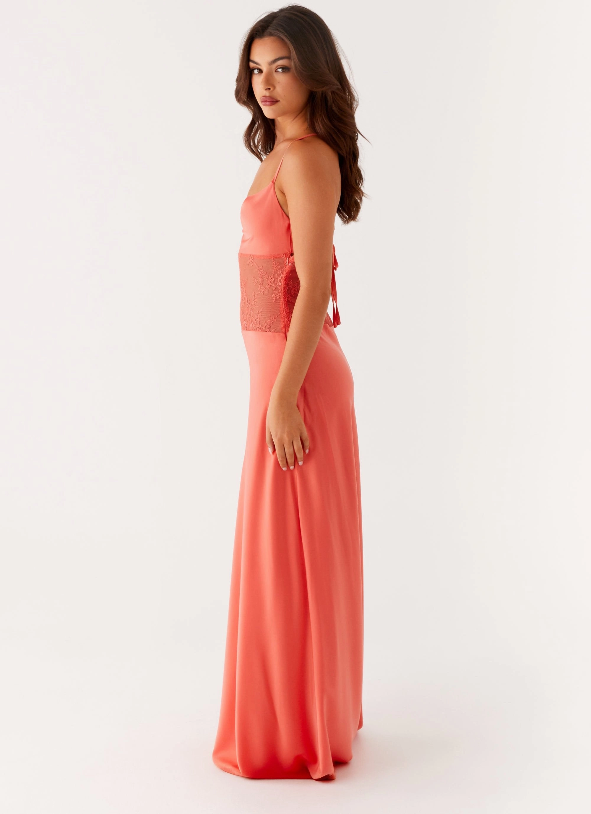 Shae Maxi Dress - Tangerine Easy Match Flattering Look
