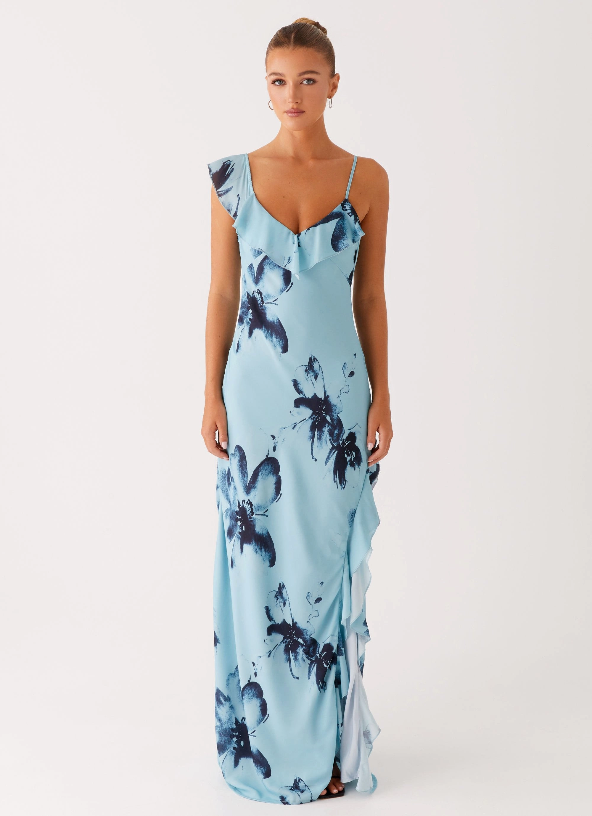 New Mood Goldsmith Maxi Dress - Blue Black Floral