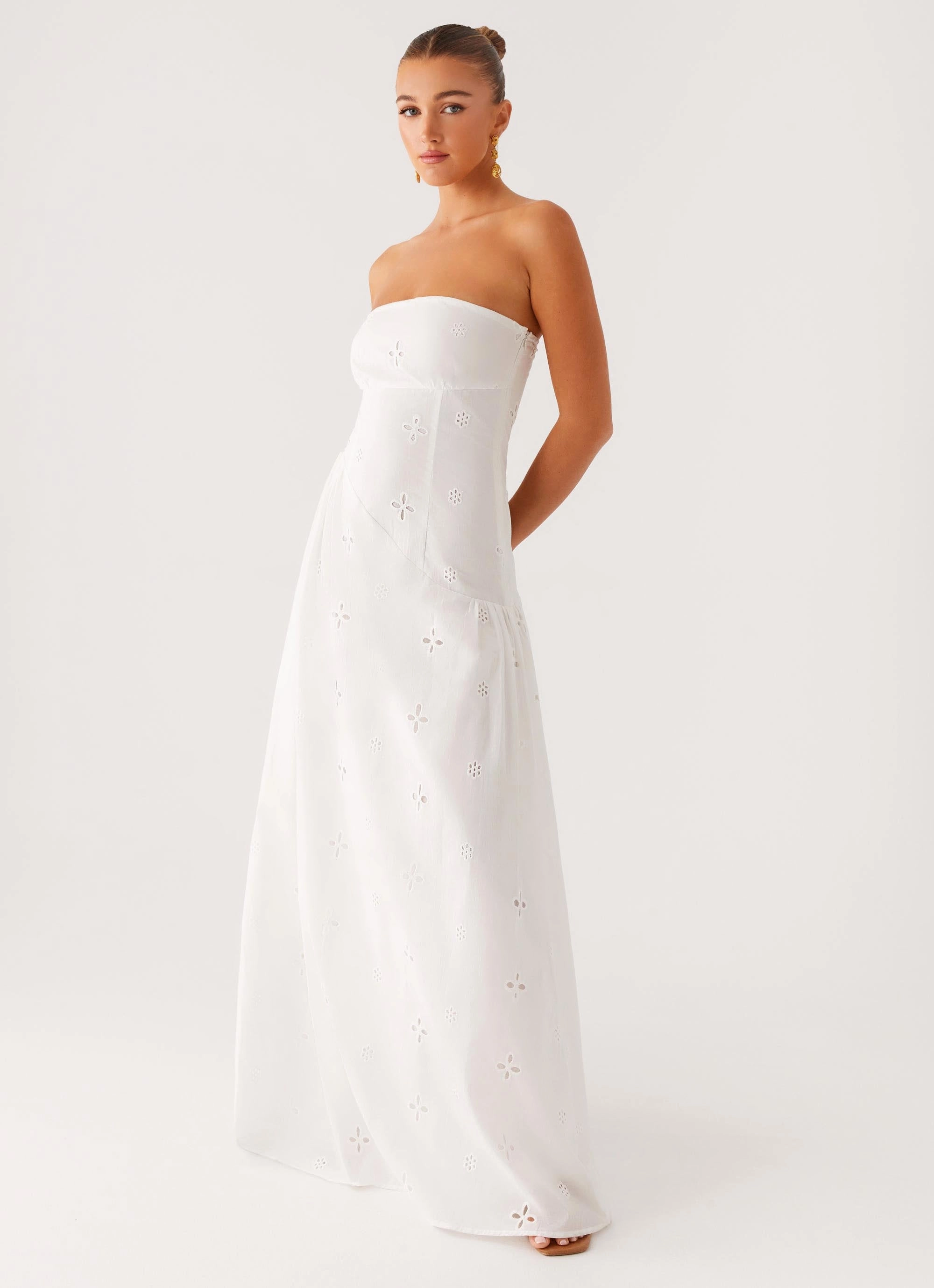 Natural Texture Sunkissed Maxi Dress - Ivory