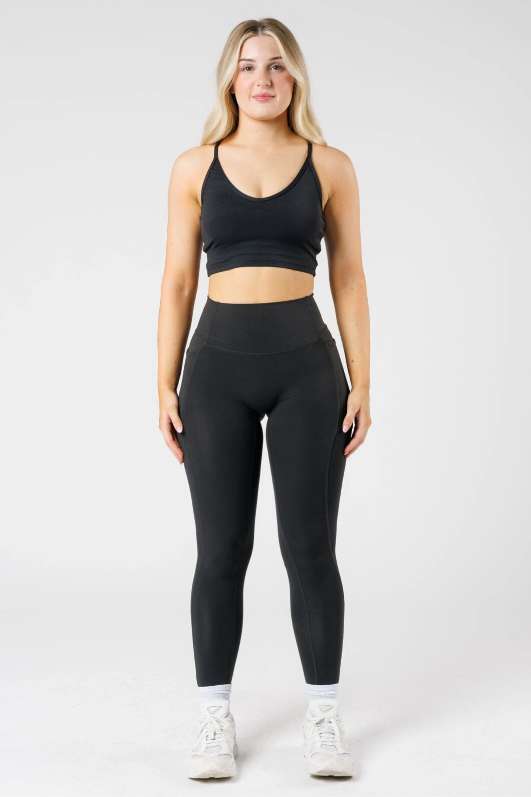 Plus Size Flexible Wear Reluna Empower Sculptseam? Plus Pocket Legging Black