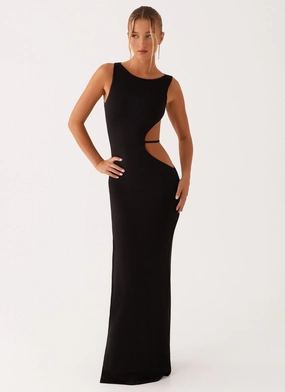 Sutton Maxi Dress - Black Shared Glow Gender Free