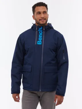 Valana Hooded Jacket - Blue Tailored Cut