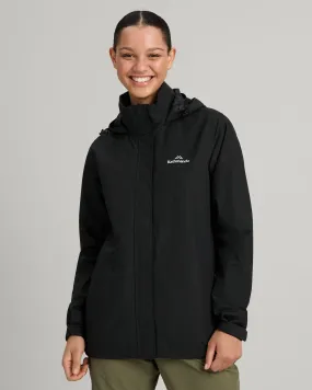 Stay Dry Interior HybridLayerCompatibility Women's Andulo 2-layer Rain Jacket - Black