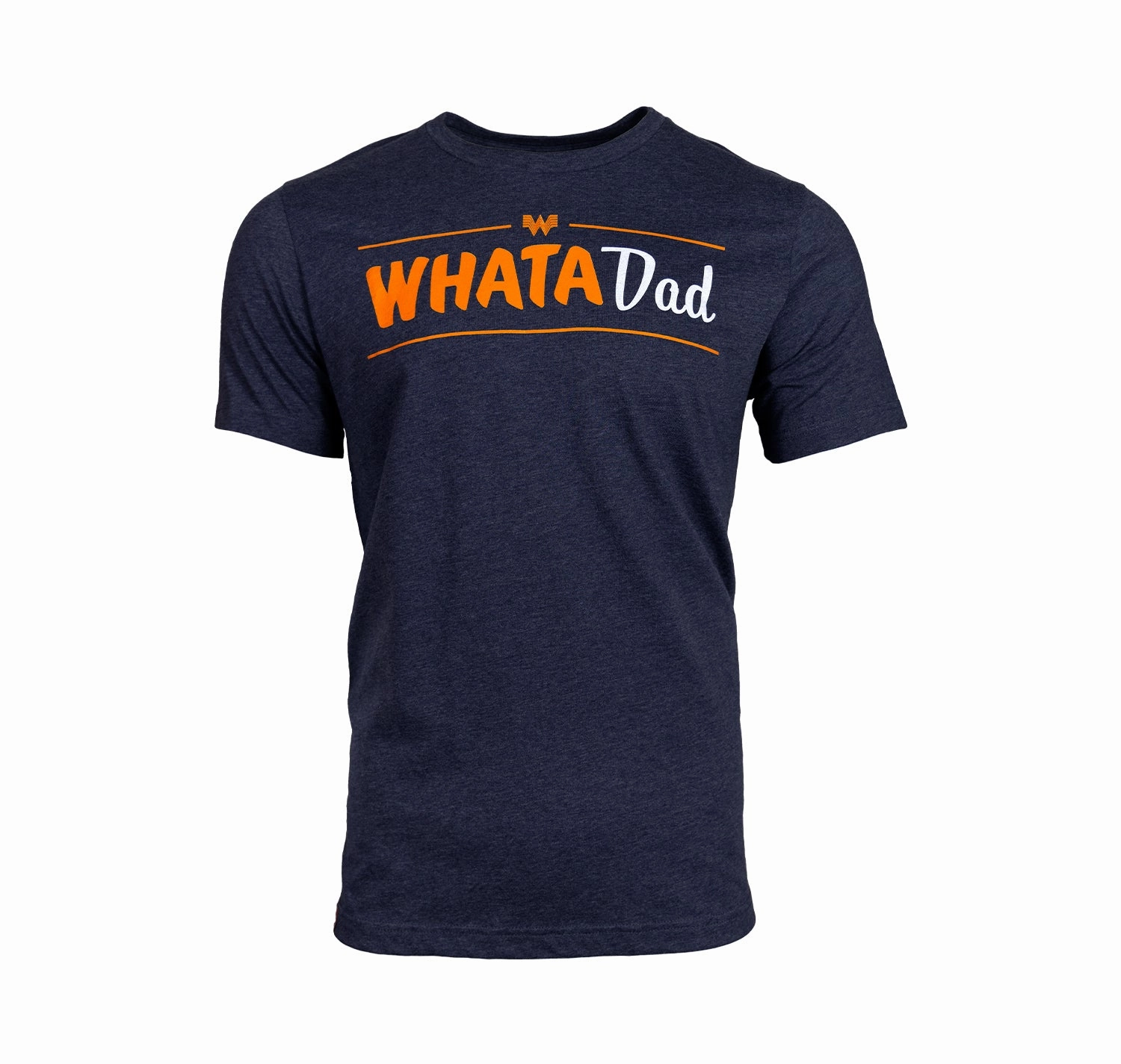 Durable Reinforced Hem Navy WhataDad Tee