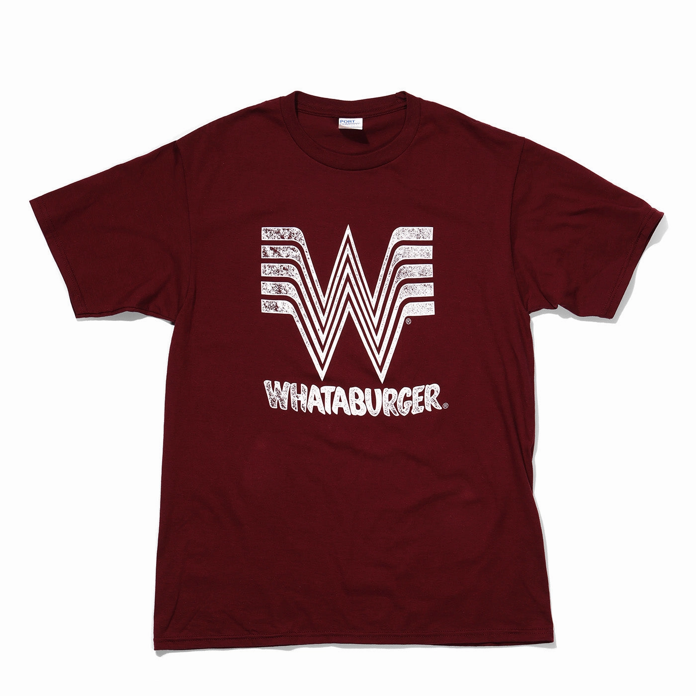 Tailgate Lockup Tee - Maroon Unstructured Silhouette ElasticTrimming