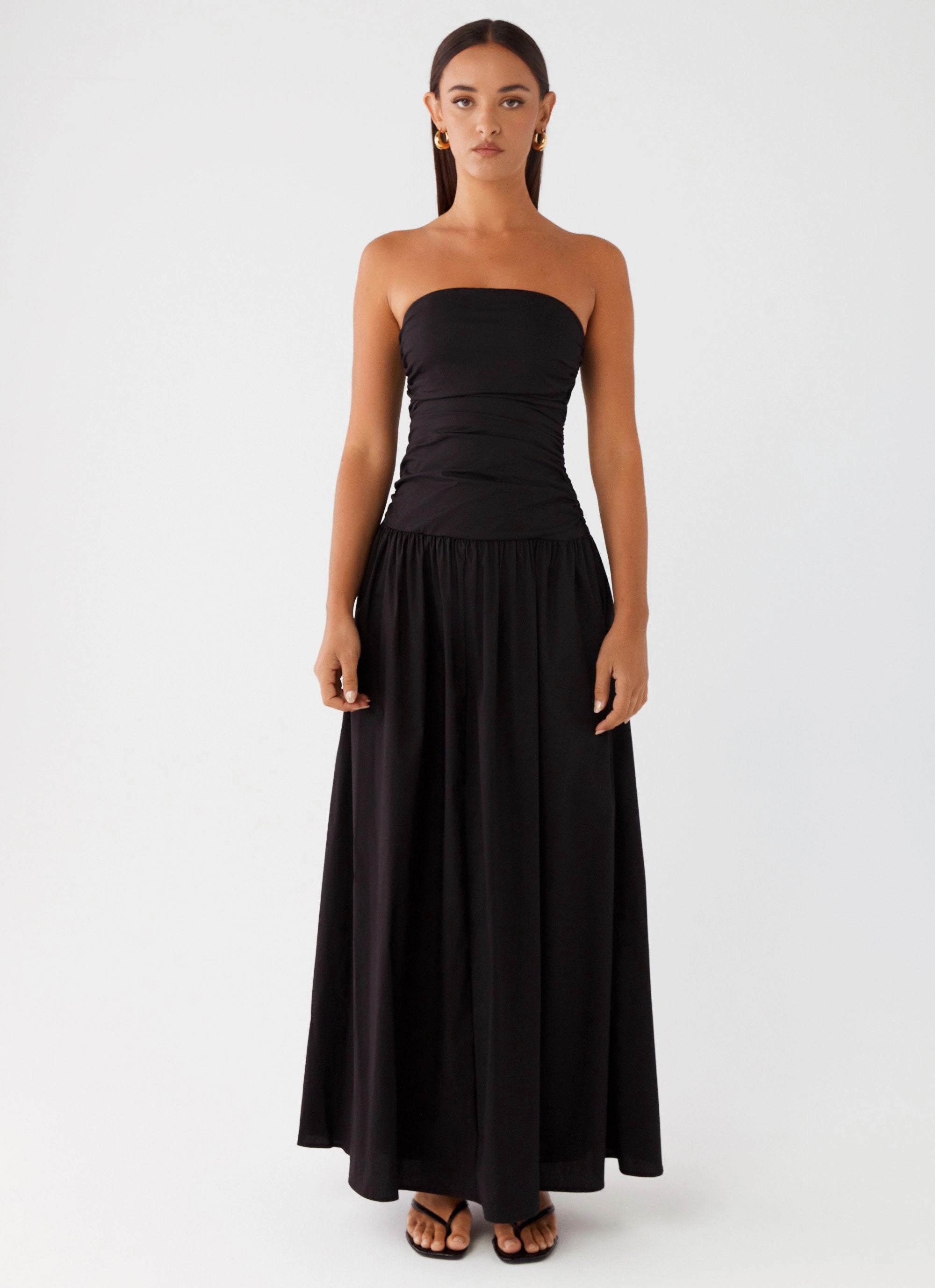 Carmel Maxi Dress - Black Versatile Layer Wear