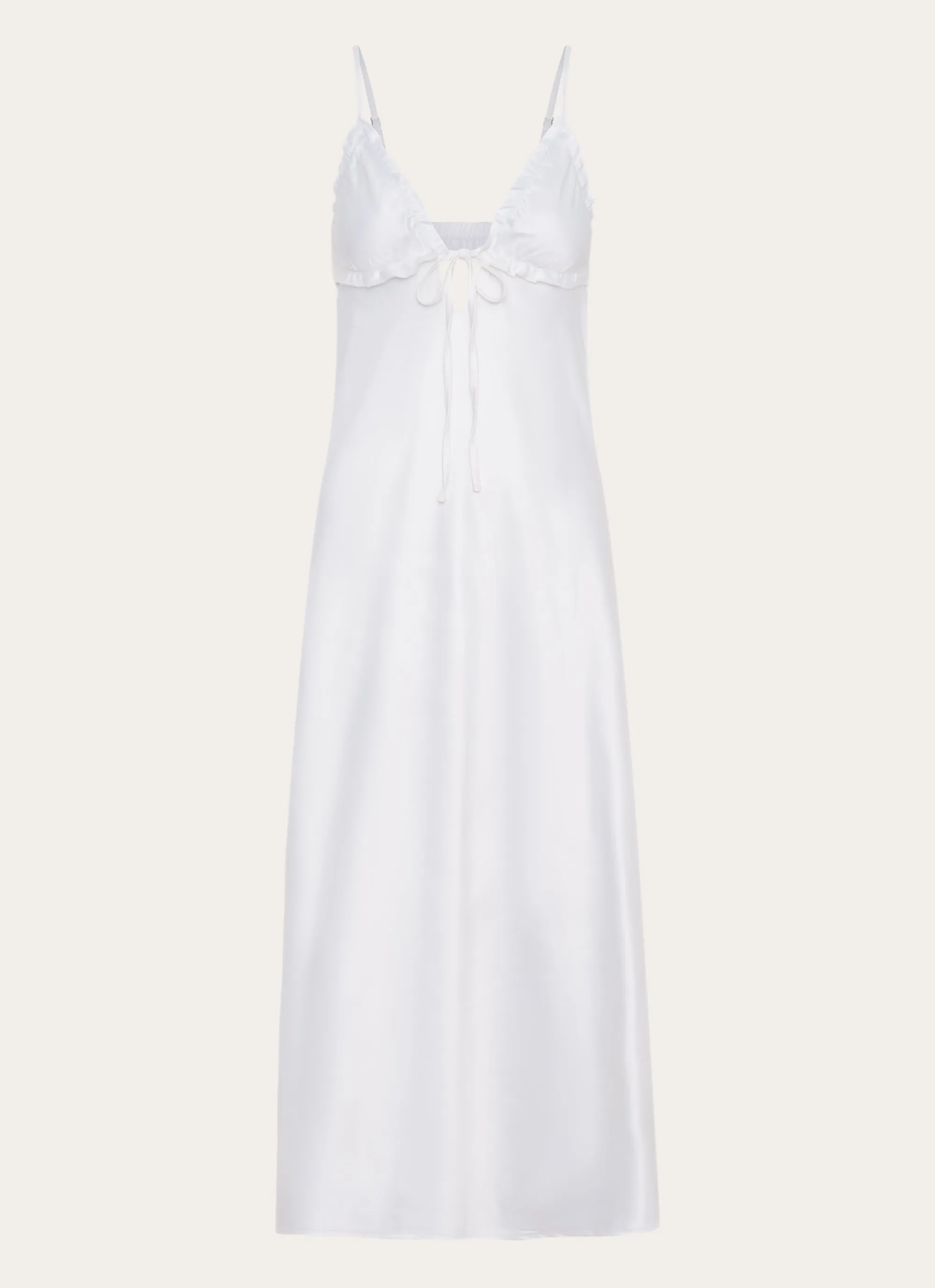HypoallergenicFiber Take Note Midi Dress - White