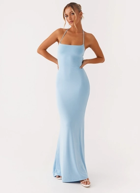 Talk About Us Maxi Dress - Blue Sister Charm