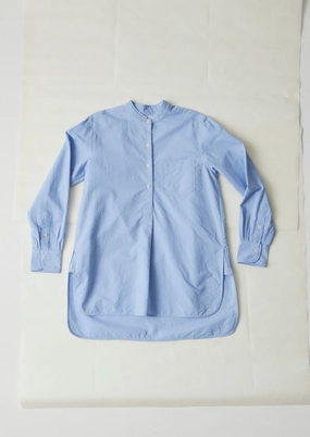 Quality Wear Hypoallergenic Lining Taro Cotton Oxford Long Shirt | Chambray