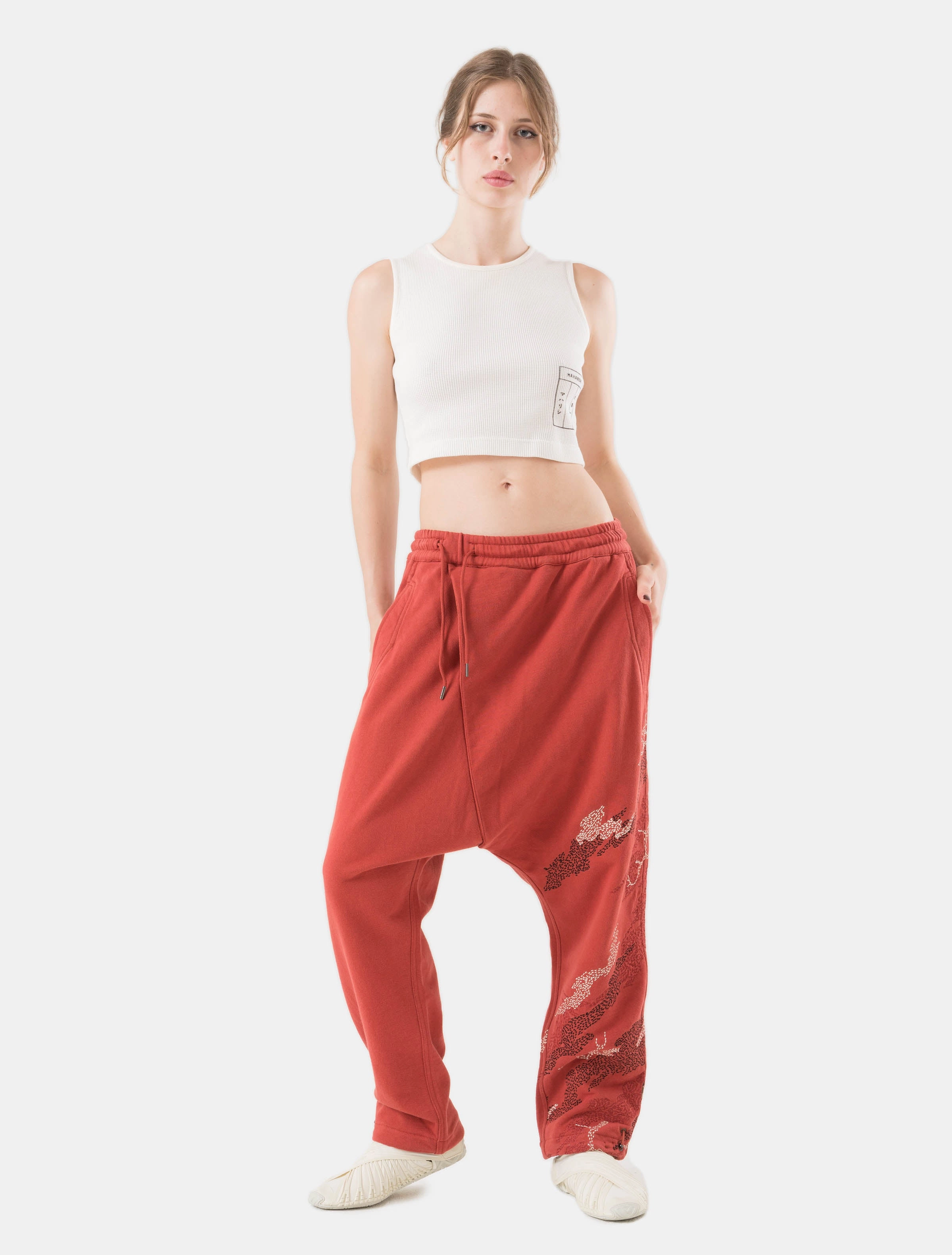 6202 Sashiko Bonsai Asym Sweatpants Redwood Day Adventure UVProtectiveLayer