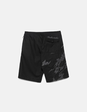 6238 Sashiko Bonsai Snoshorts Black Anti Pilling Technology
