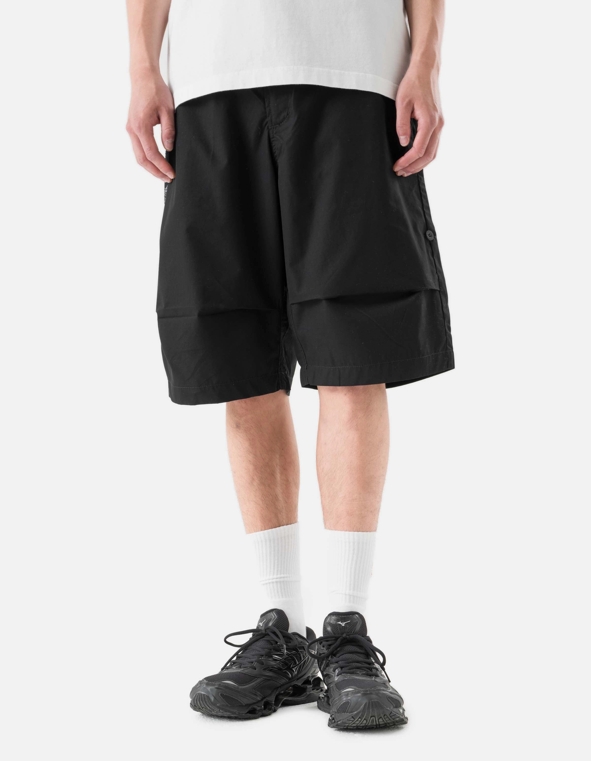 6238 Sashiko Bonsai Snoshorts Black Sleek Cut