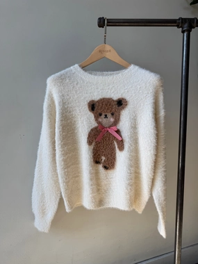 Versatile Knit TEDDY BEAR Sweater