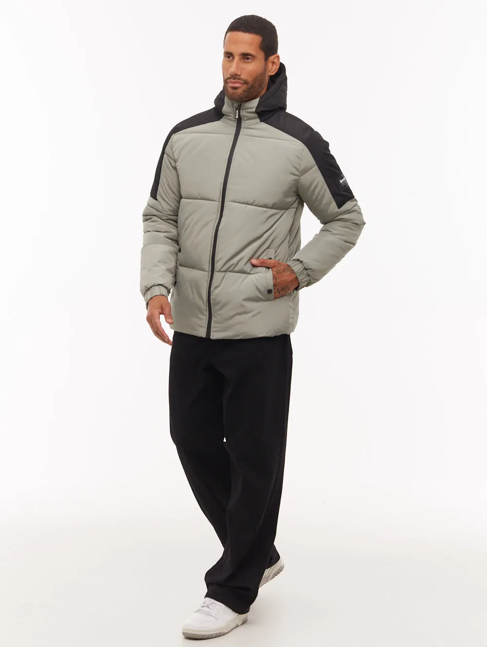 Grentin Puffer Jacket - Green WrinkleFreeFinish