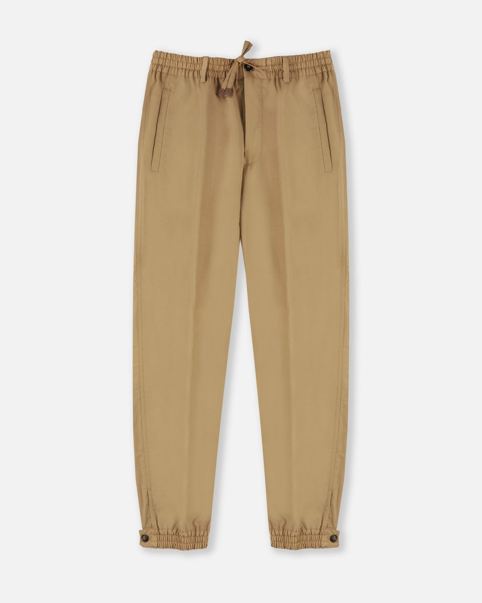 Tapered-fit cotton and technical fabric trousers BreathableFabric