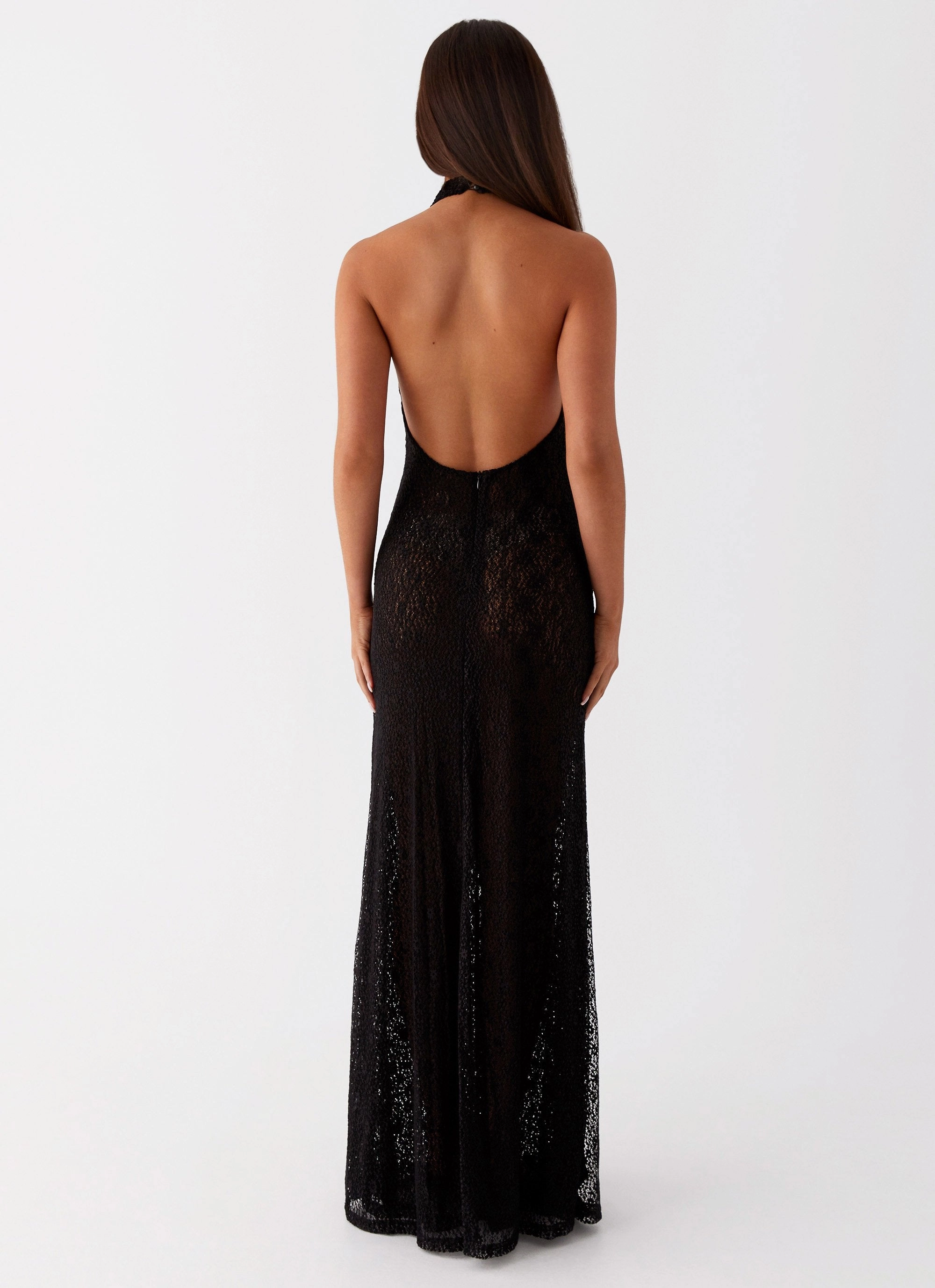 Tempest Cowl Neck Maxi Dress - Black Timeless Line Stylish Wear