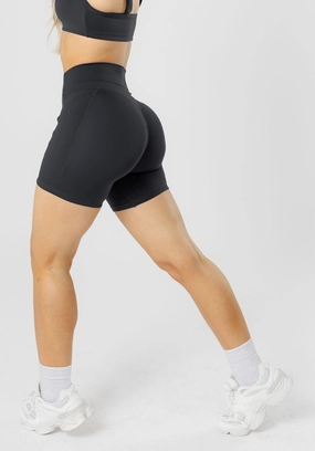 Reluna Empower Sculptseam?  Plus Pocket Short 6?? Black Anti Static Treatment NonSlipGrip