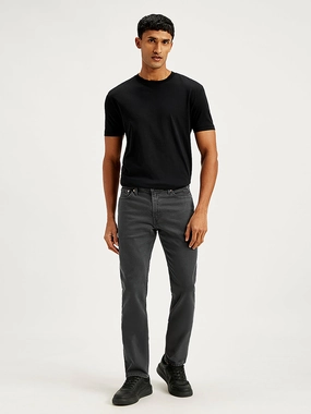 Men's 511 Grey Slim Fit Mid Rise Jeans No Fade Look Dynamic Style