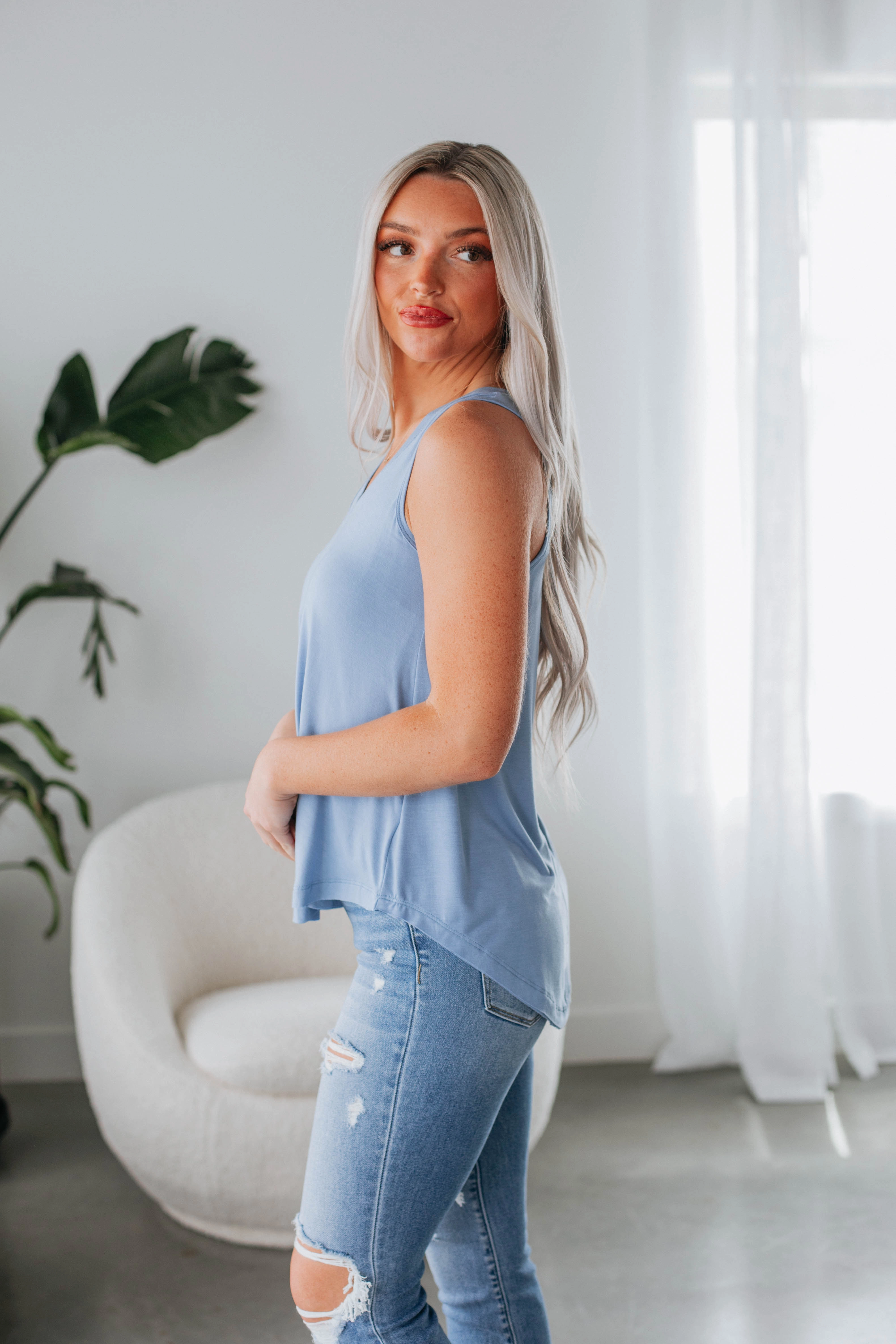 Teyana Tank - Periwinkle Construction - ready