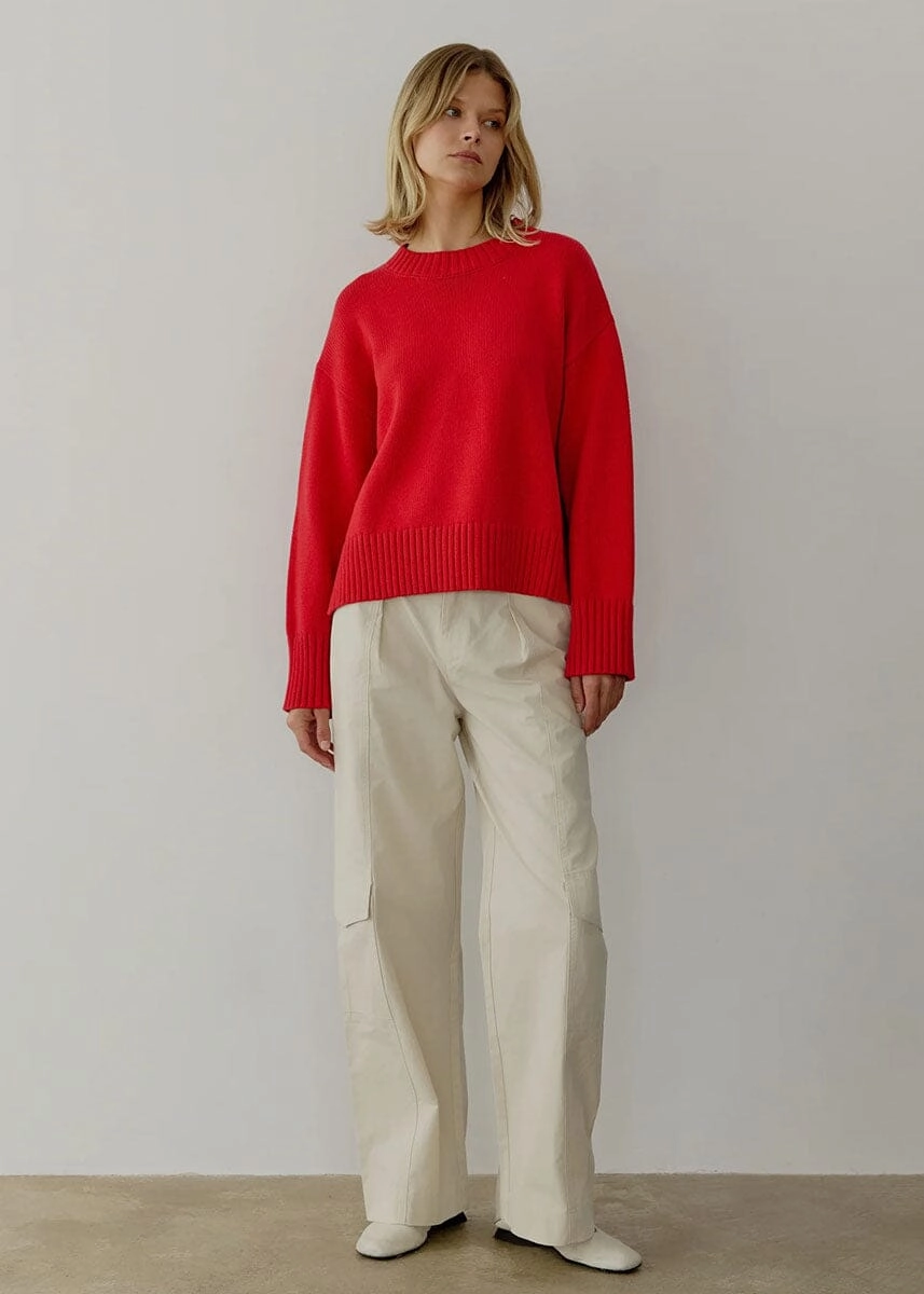 Cozy Style Wear The Asher Sweater - Cherry Red