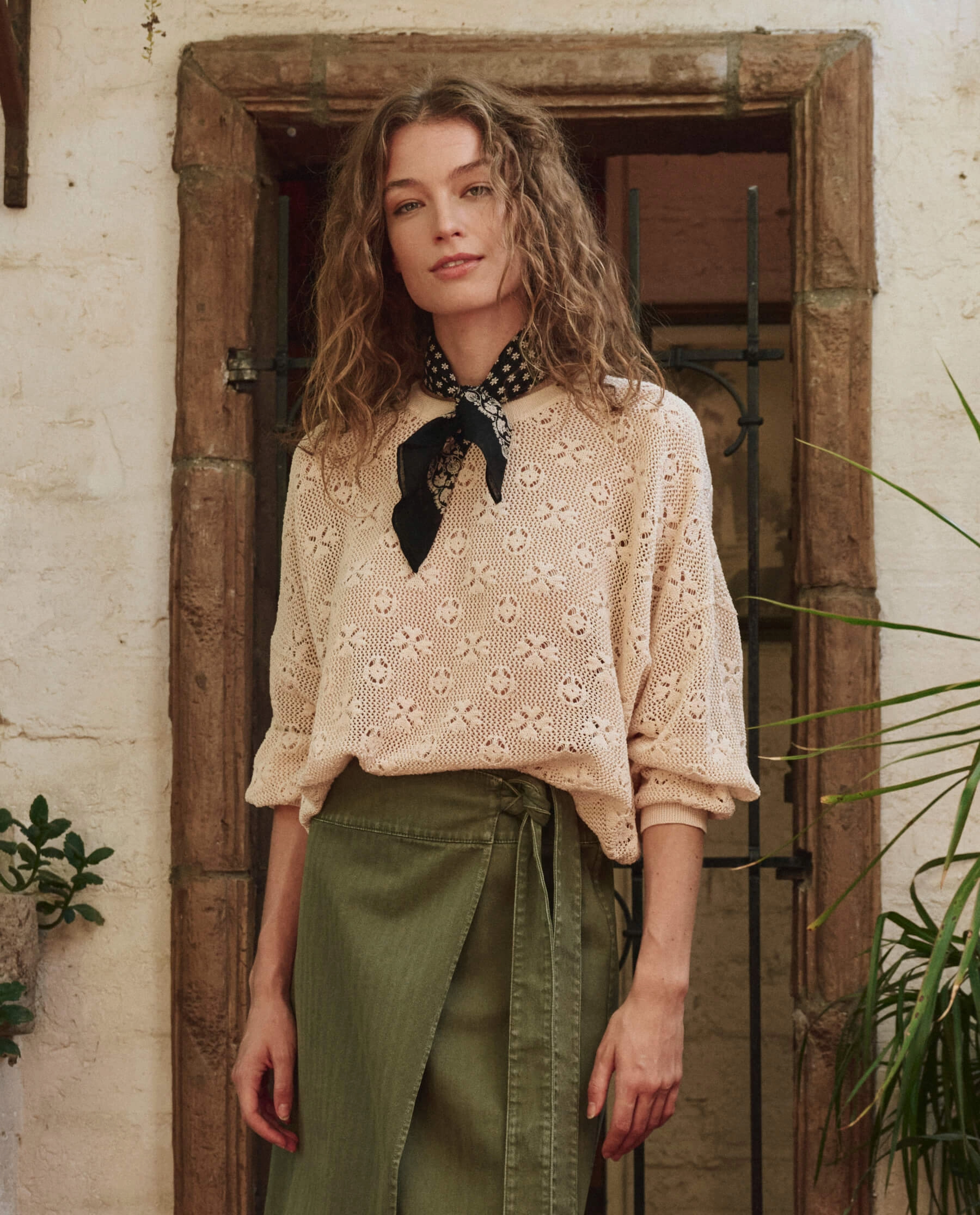 The Crochet Pullover. -- Natural Casual Look