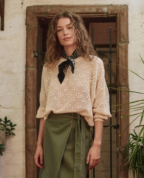 The Crochet Pullover. -- Natural Casual Look