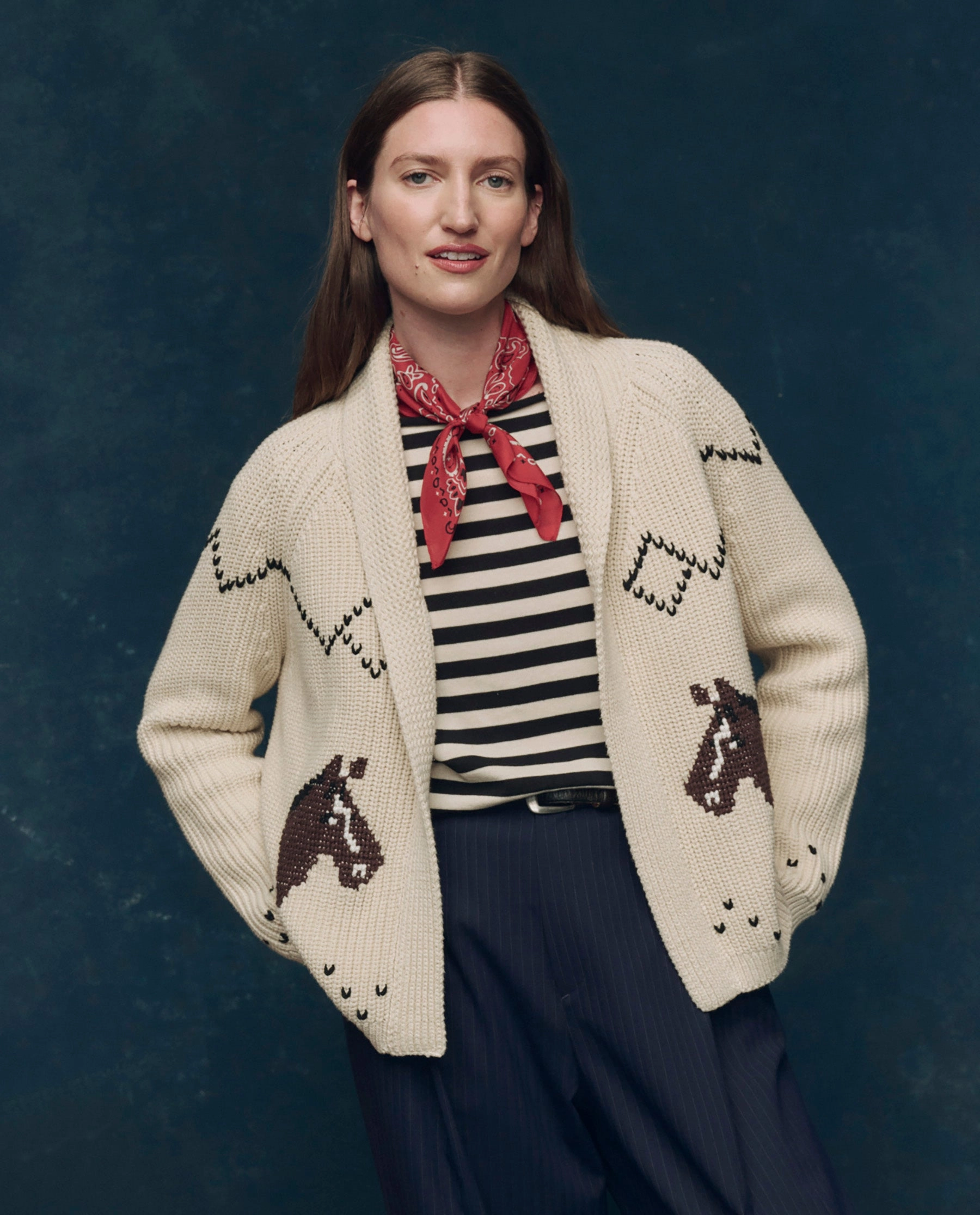 The Horse Lodge Cardigan. -- Cream Knitwear Design