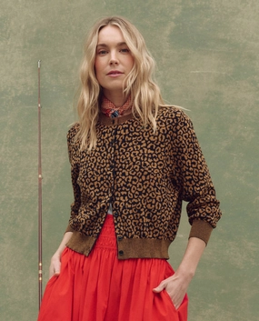 The Tea Time Cardigan. -- Leopard All-Purpose Knit Stylish Everyday Wear