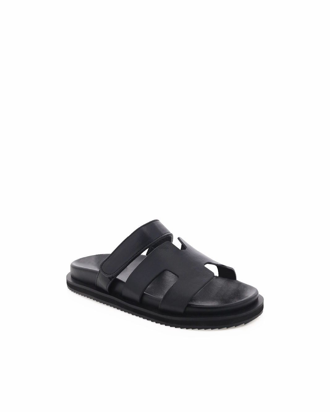 Recycled Fabric Webbing Trendy Footwear For Travel THEO - BLACK